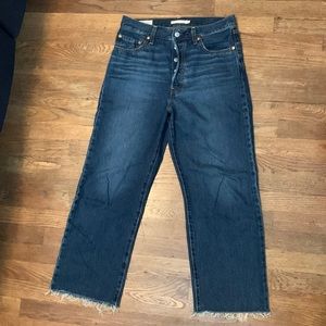 Levi’s Ribcage Ankle Straight Jeans - 29x27